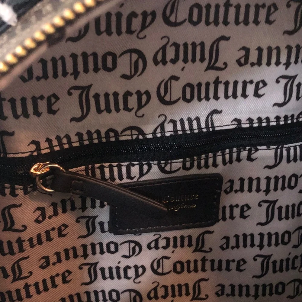 NWT Juicy Couture Simple Sweet Brown w/ Pink Bows Backpack